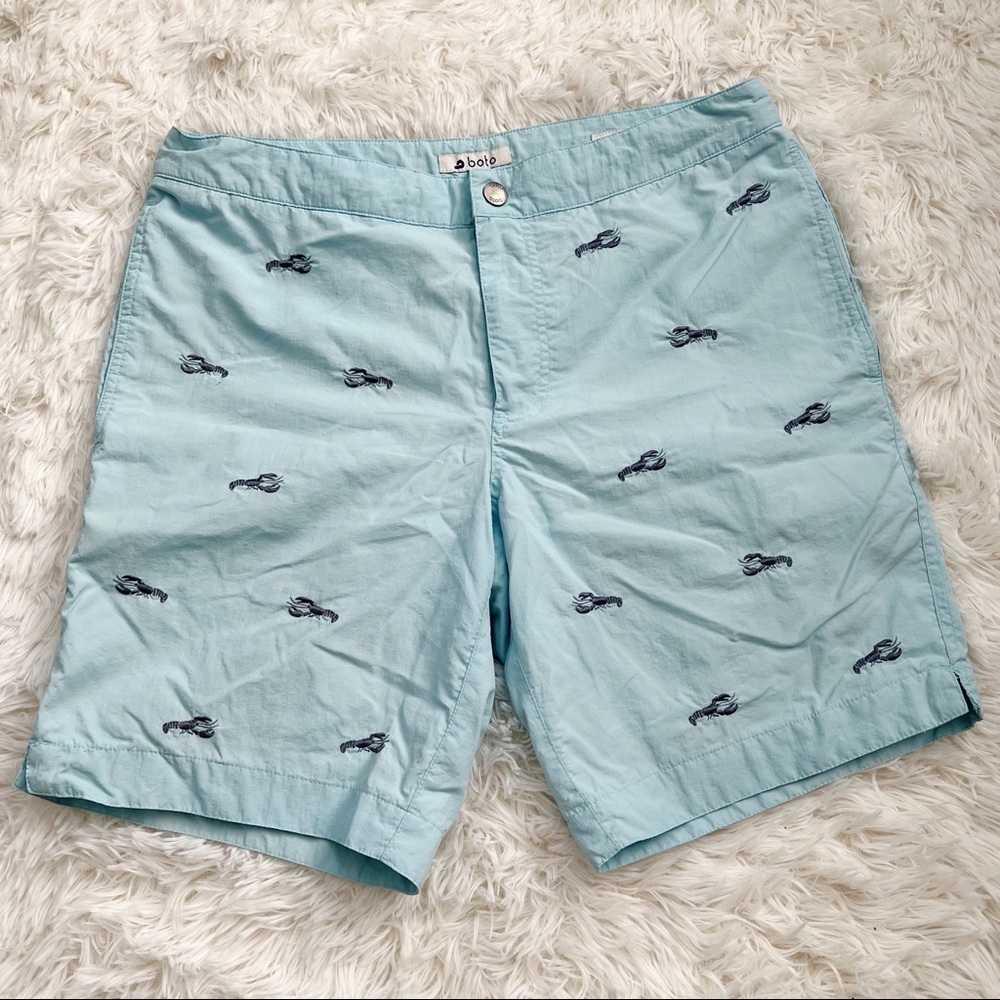 Boto Aruba Mens Lobster Print Swim Shorts
